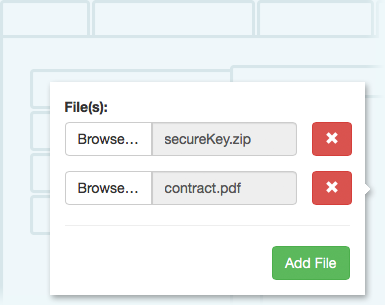 Graphic of sending files